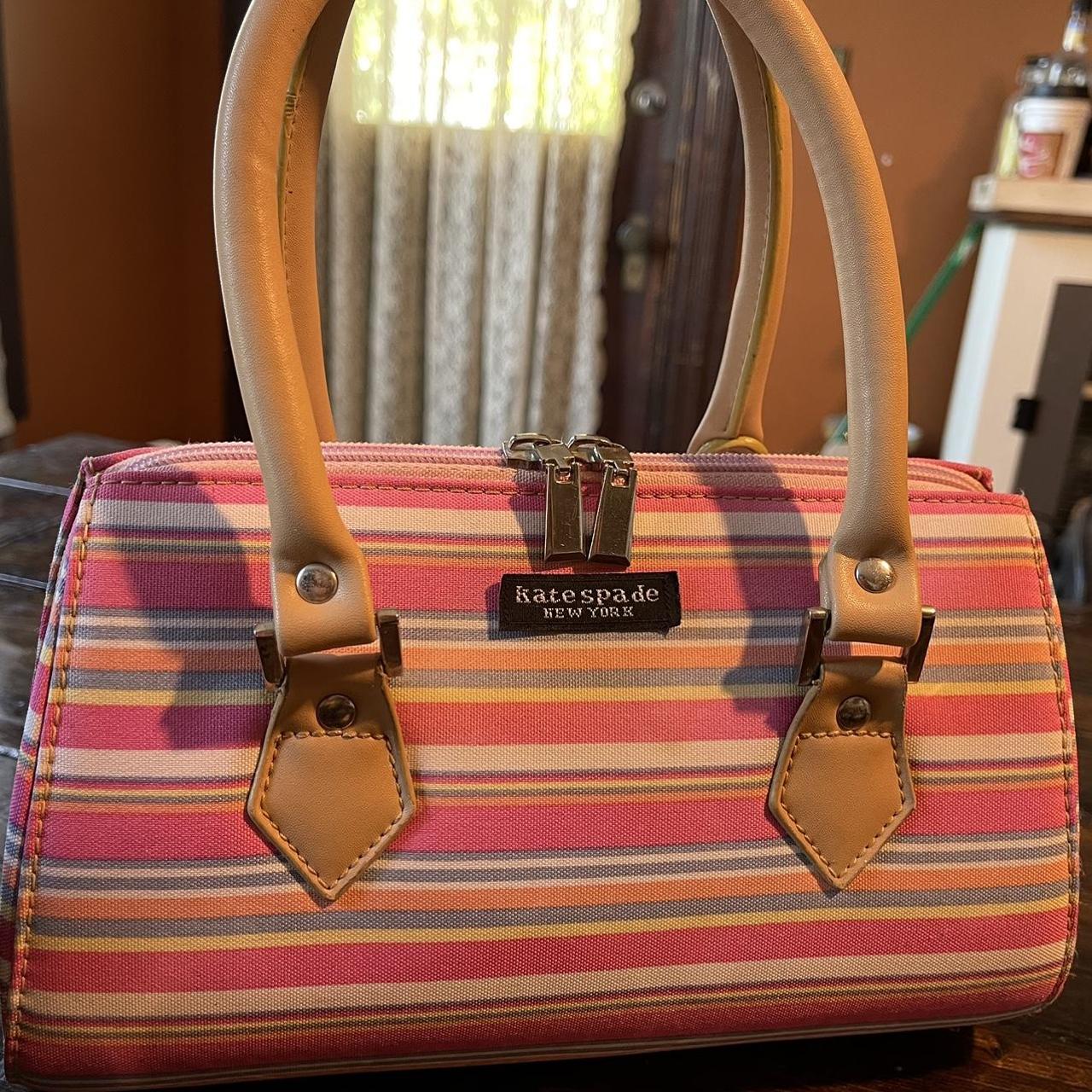 Kate spade red white and blue purse on sale