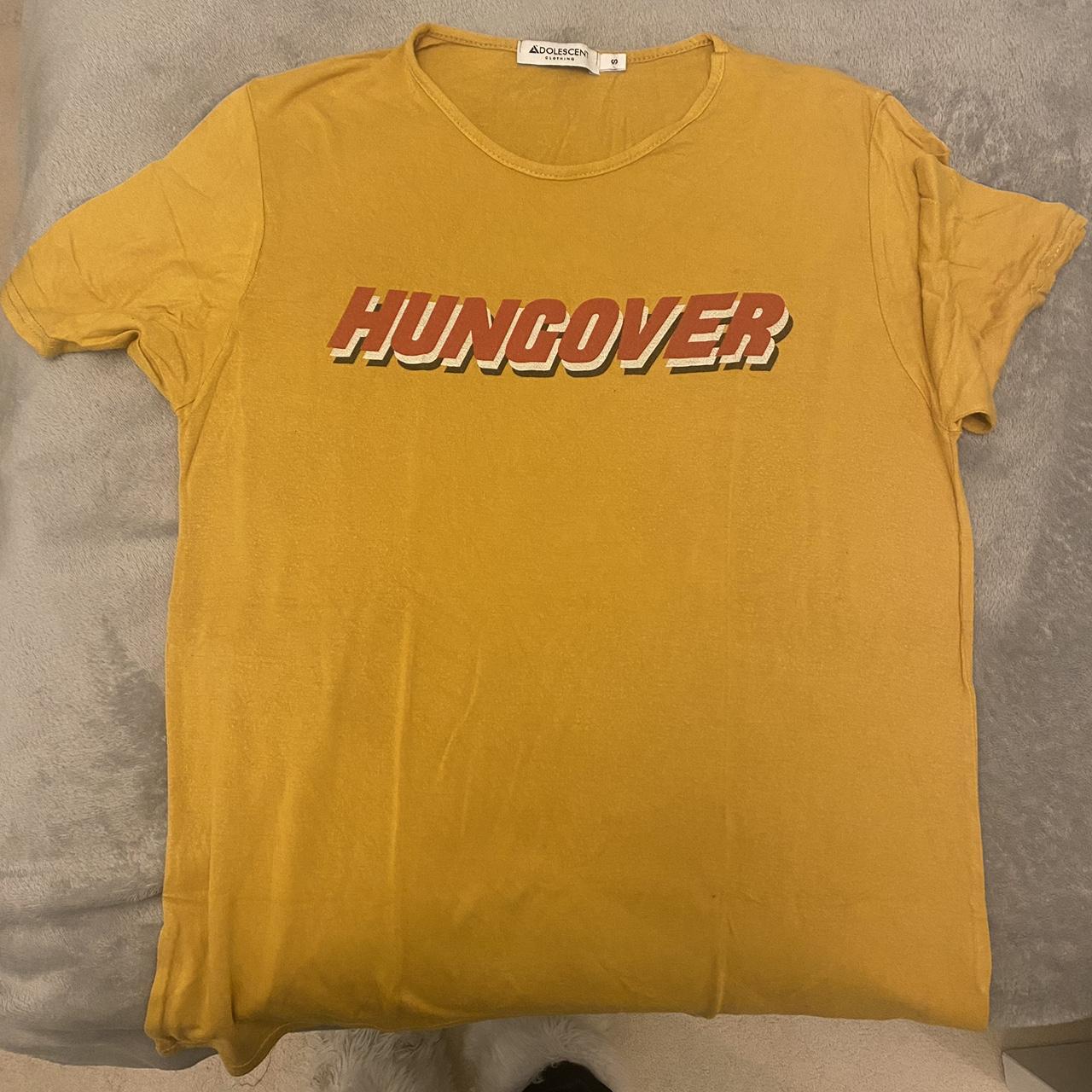 Asos hungover mustard yellow Tshirt Asos... Depop