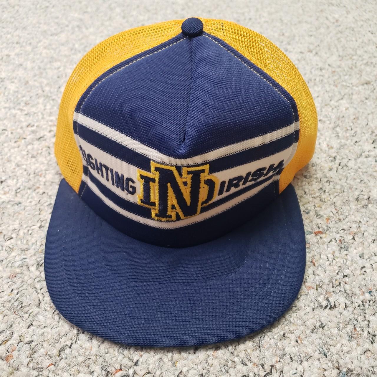 Men's Blue and Gold Hat | Depop