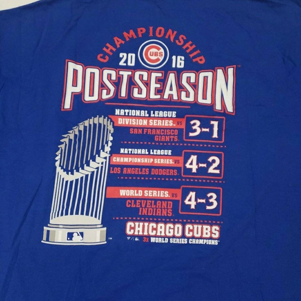 2016 World champion Chicago Cubs shirt s XL/L (has - Depop