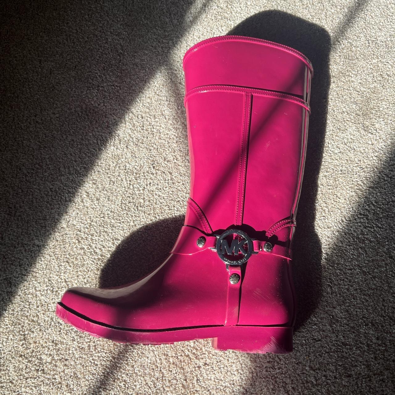 Michael kors boots womens hot sale pink