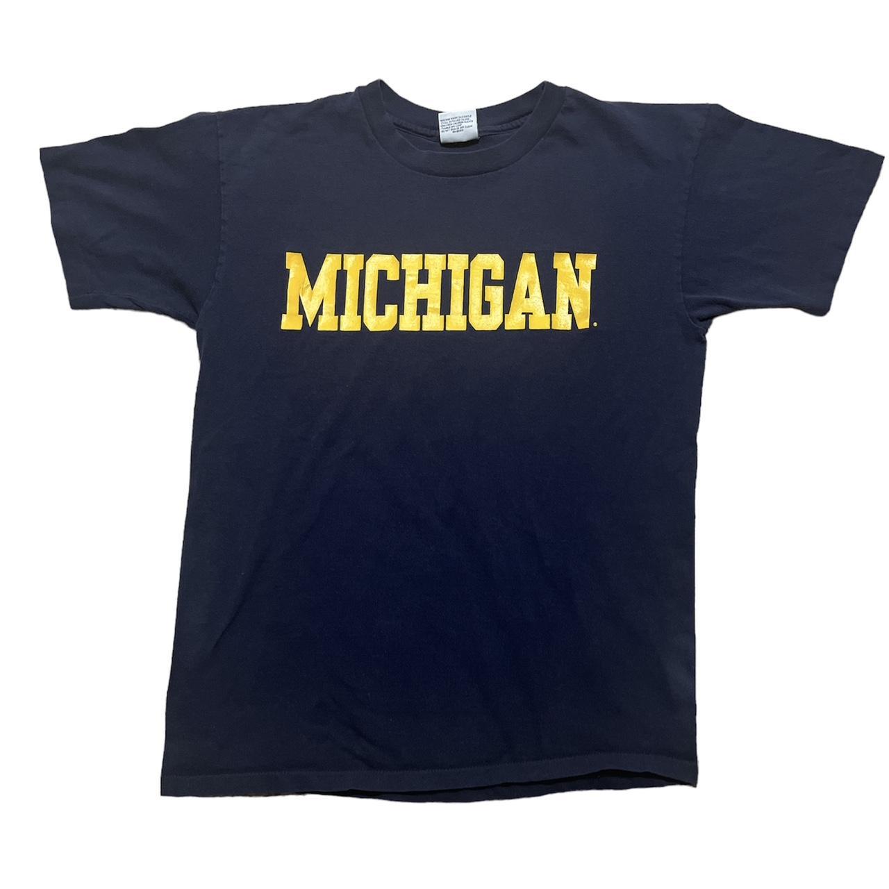 Vintage 90’s University Of Michigan Tee size L Very... - Depop