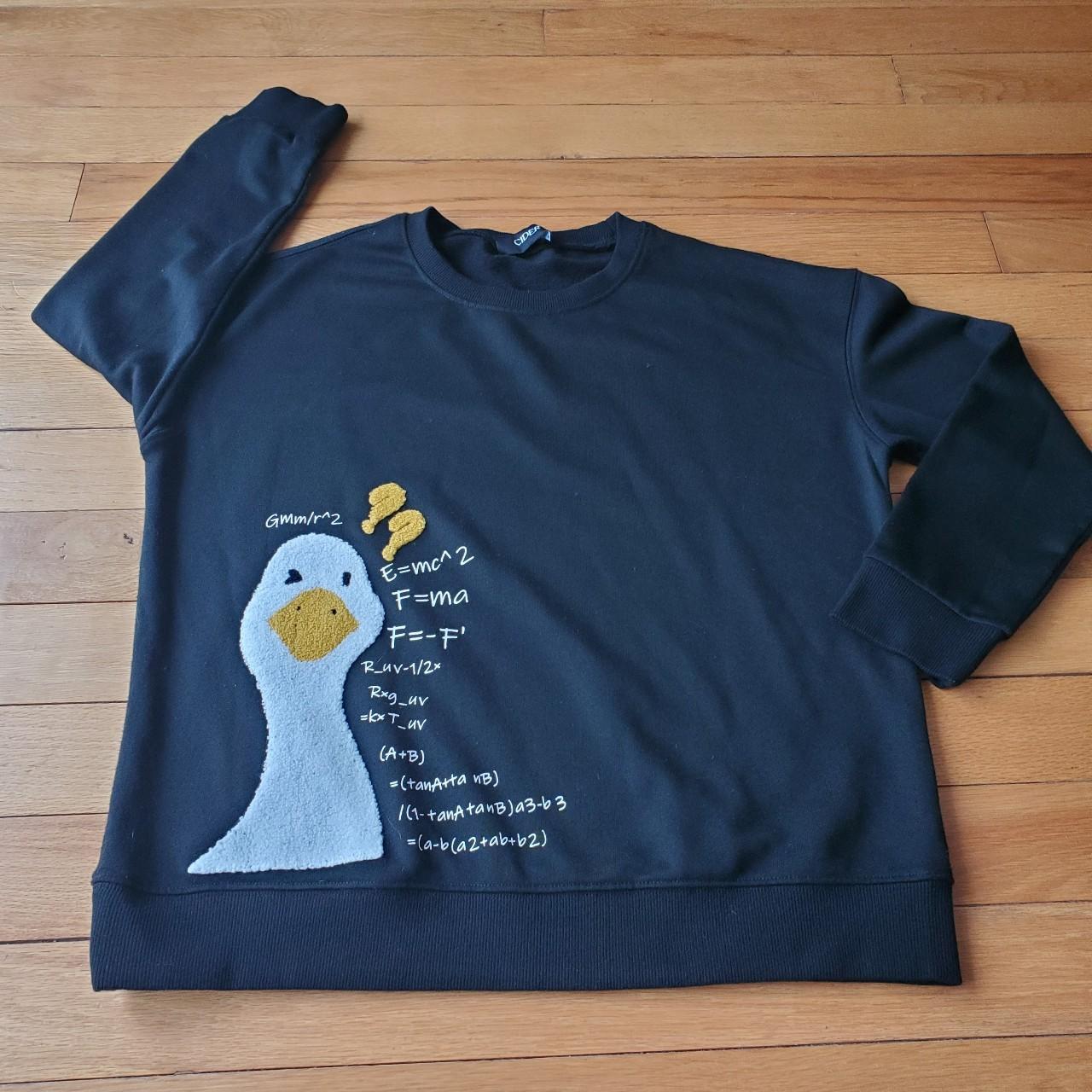 Cider Graphite Goose Sweatshirt Women's size... Depop