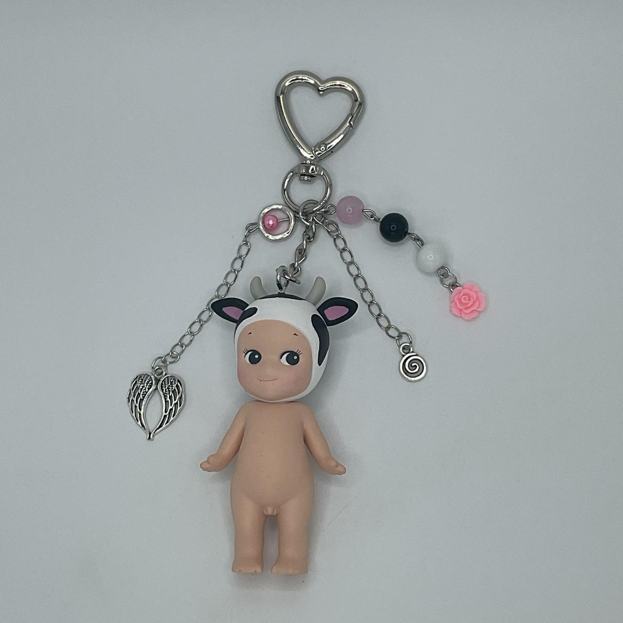 Cow Sonny Angel Keychain #sonnyangel #kewpiedoll... - Depop