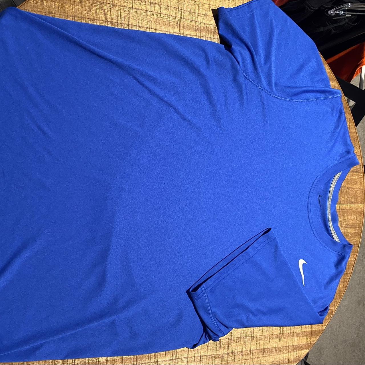 dri fit shirt blue