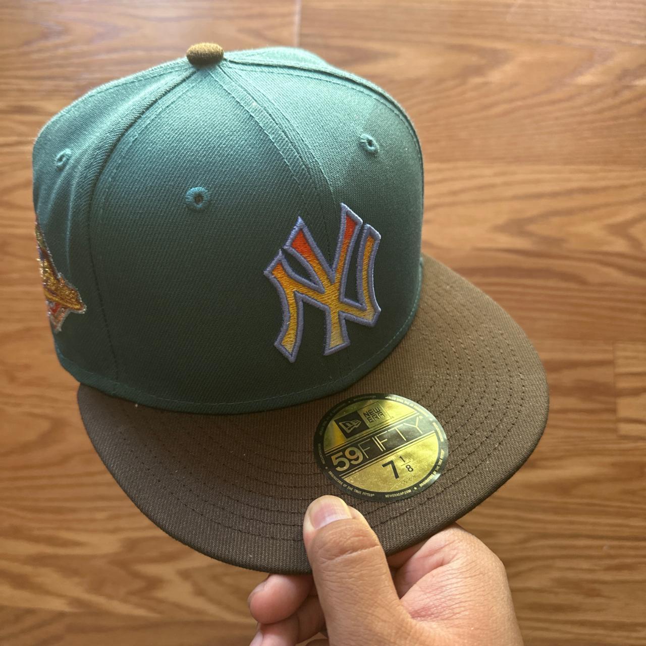 New Men's New Era Custom New York Yankees 5950 Fitted Cap (Brown // Green)