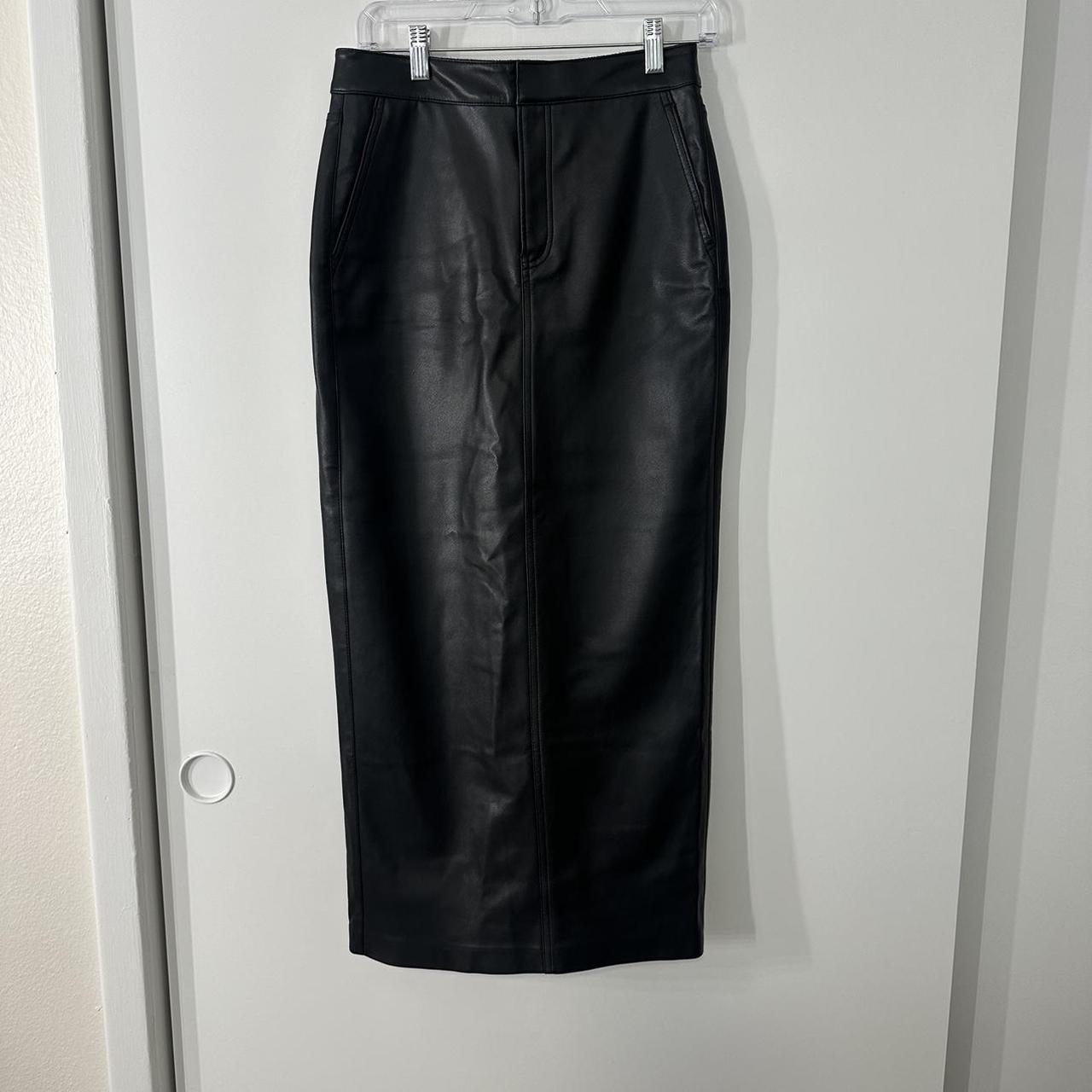 Express long black leather skirt. Brand new with. Depop