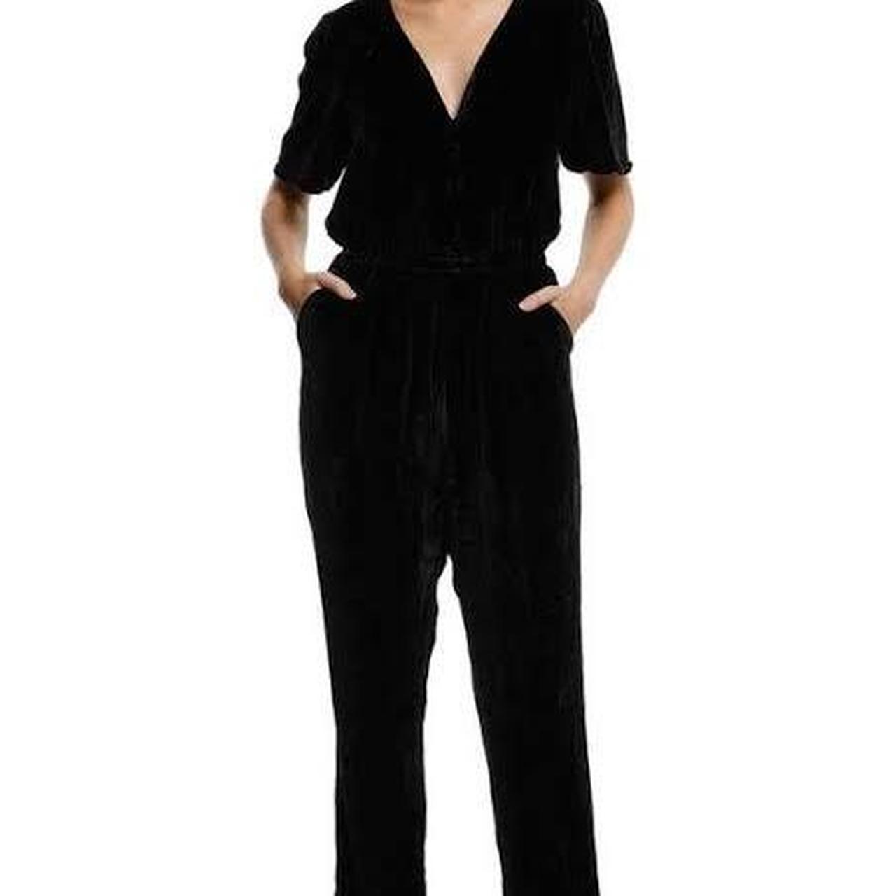 Gorman black velvet jumpsuit - pantsuit - size 8 - Depop