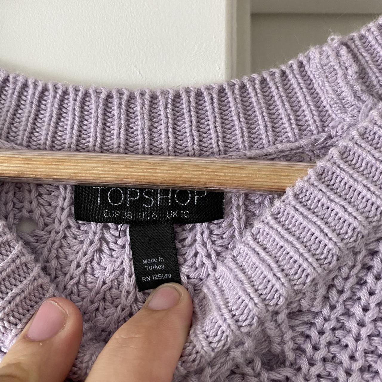 Topshop purple outlet jumper