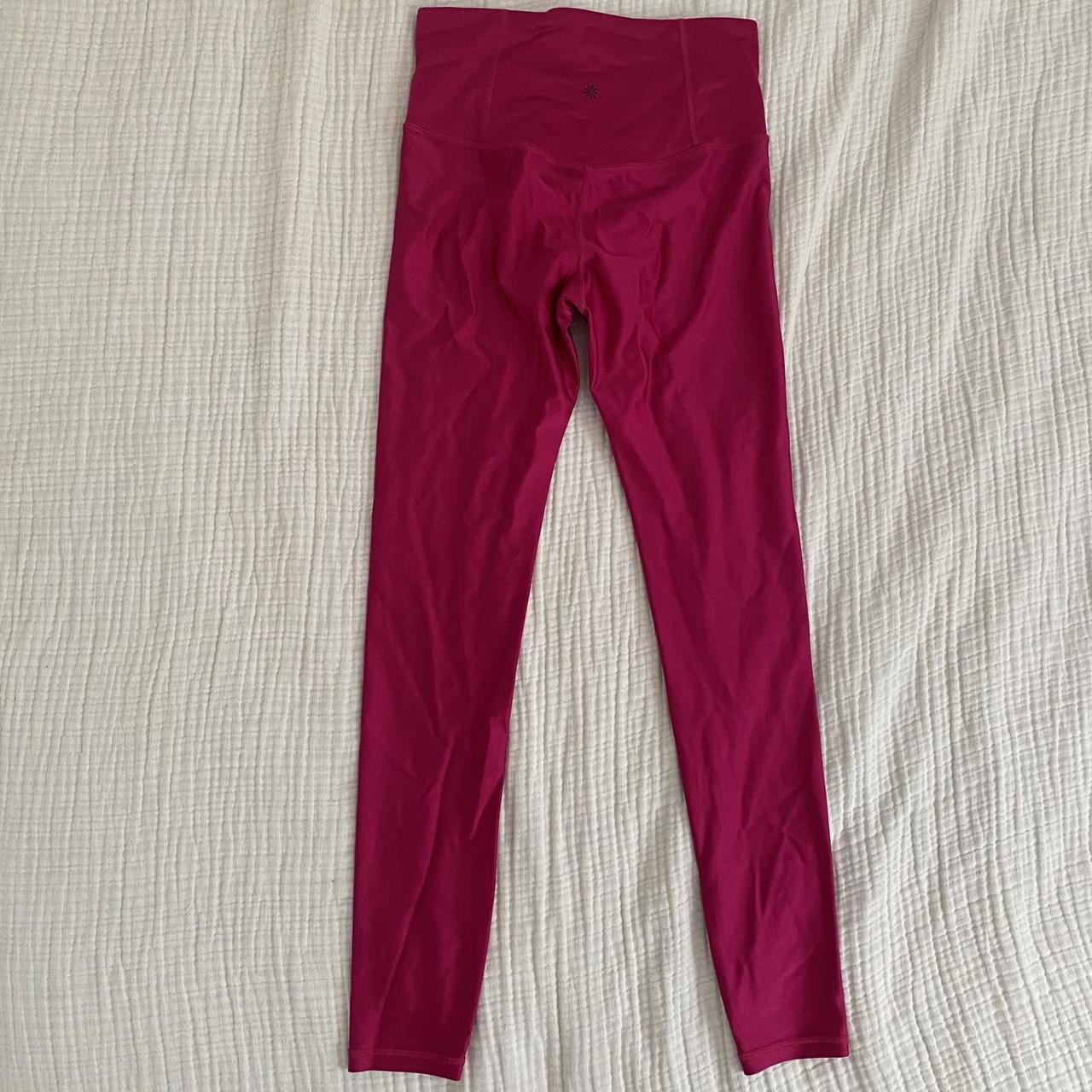 Athleta Pink Elation Shine Tight Leggings, New