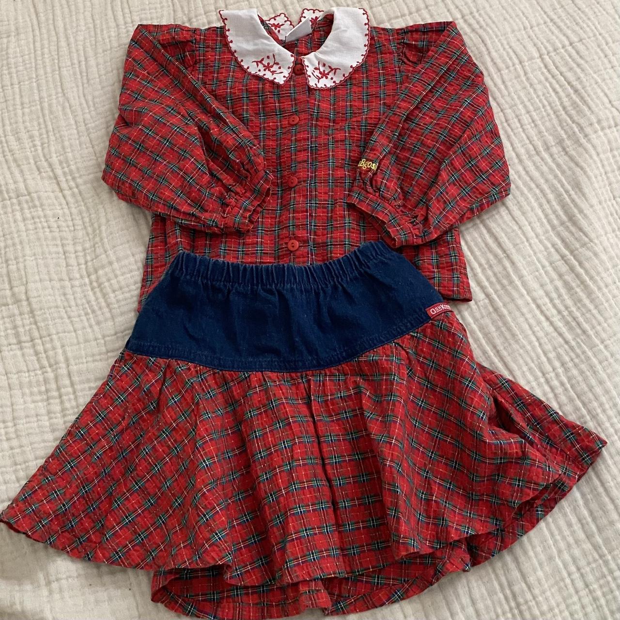 Vtg OshKosh Collection deals Red Plaid Dress