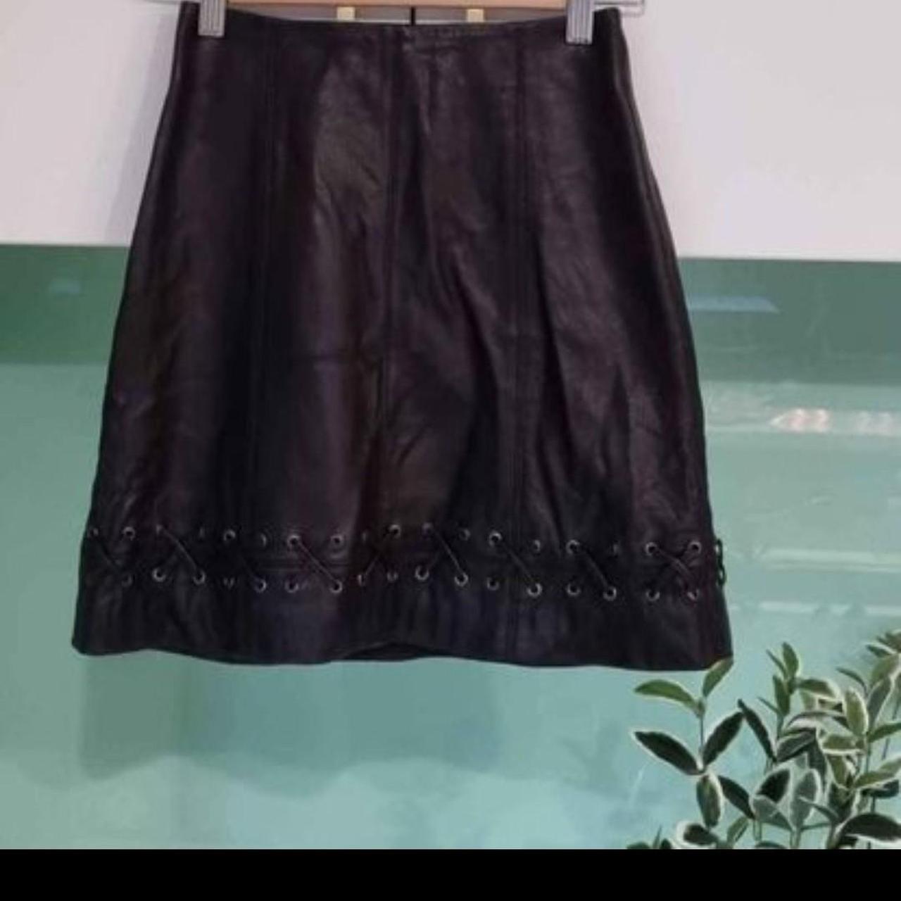 Kookai Leather Skirt size 34 In EUC Depop