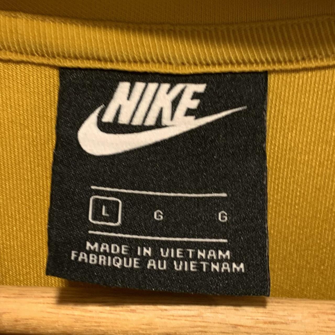 Nike Mustard Yellow Athletic Full Zip Jacket L Men’s... Depop