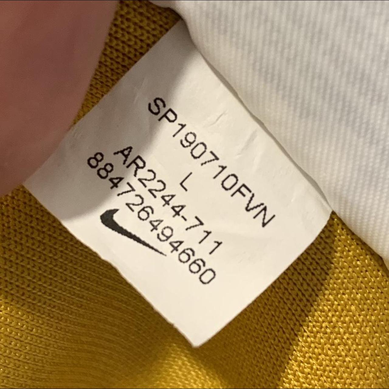 Nike Mustard Yellow Athletic Full Zip Jacket L Men’s... Depop