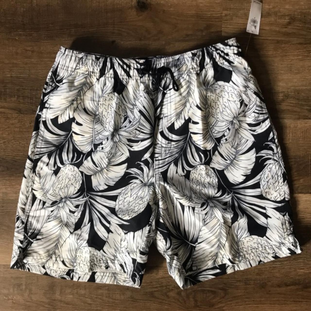 Old Navy Printed Swim Trunks for Men - 7-inch inseam... - Depop