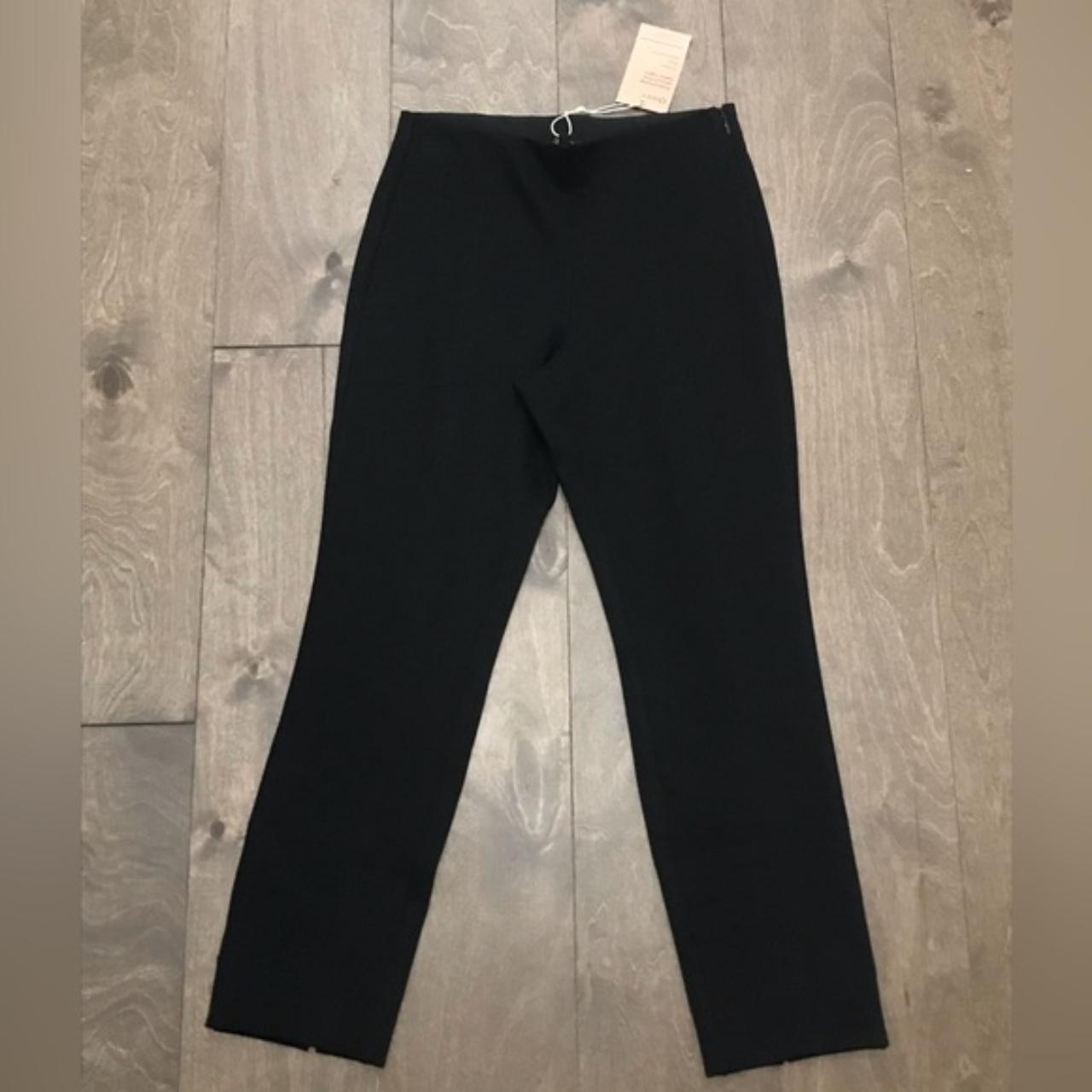 Quince Ultra-Stretch Ponte Pintuck Ankle Pant NWT Black Small