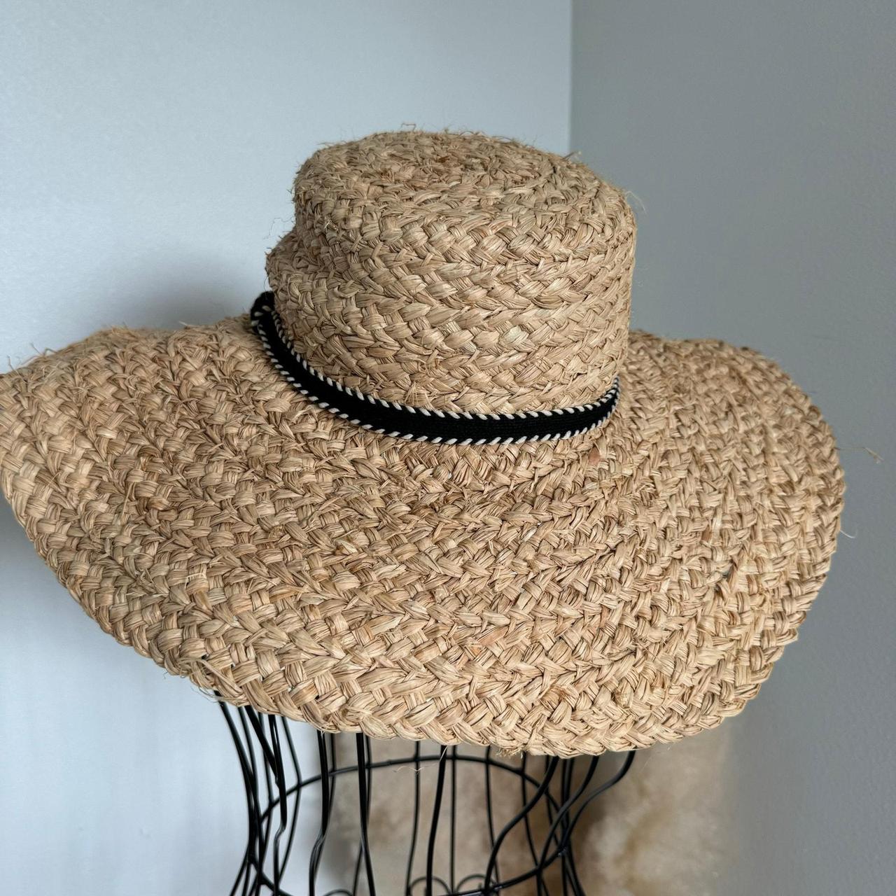 Target Braided Straw Adjustable Floppy Hat With