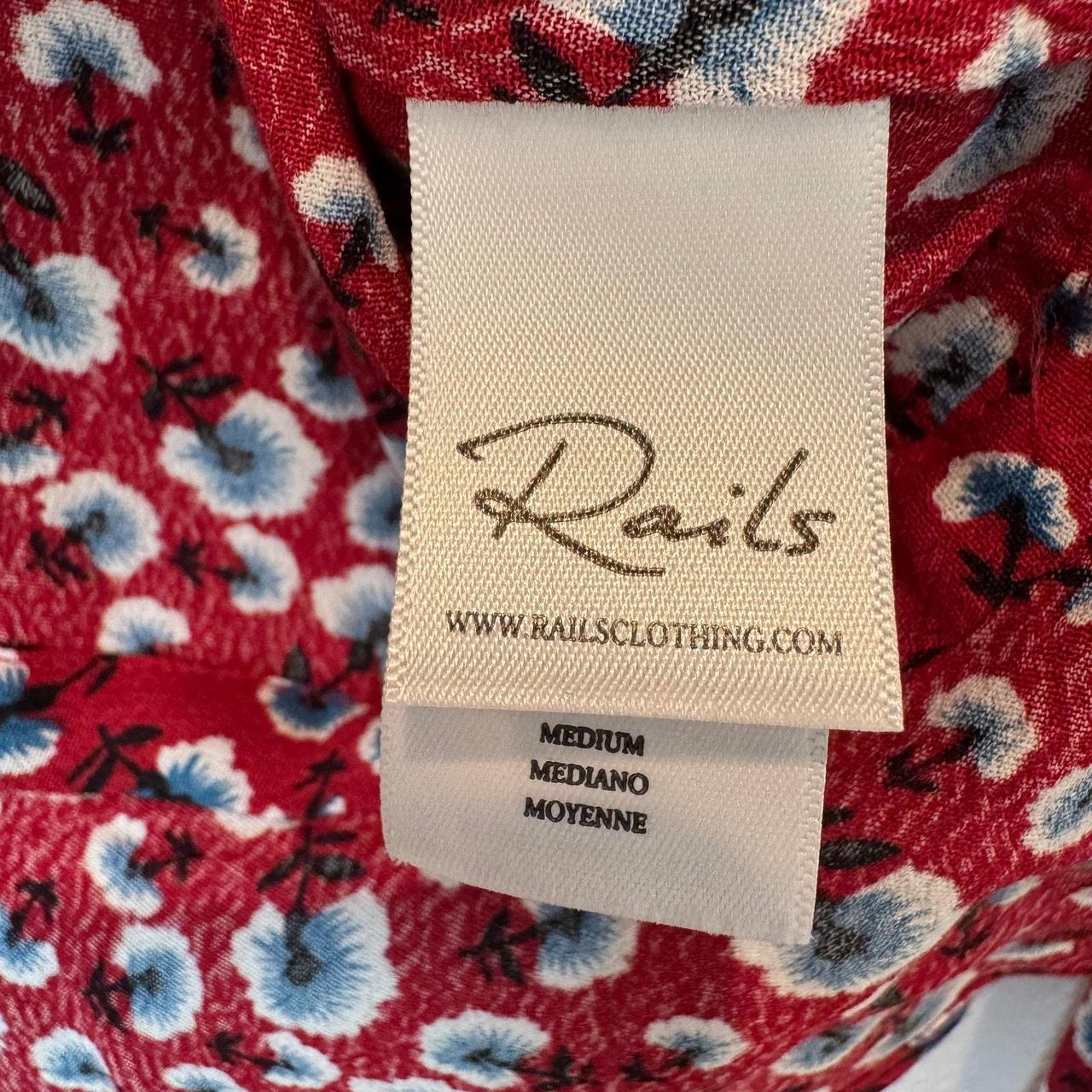 Rails Women's Blouse - Red/Blue - M – Rails Beaux… - image 7