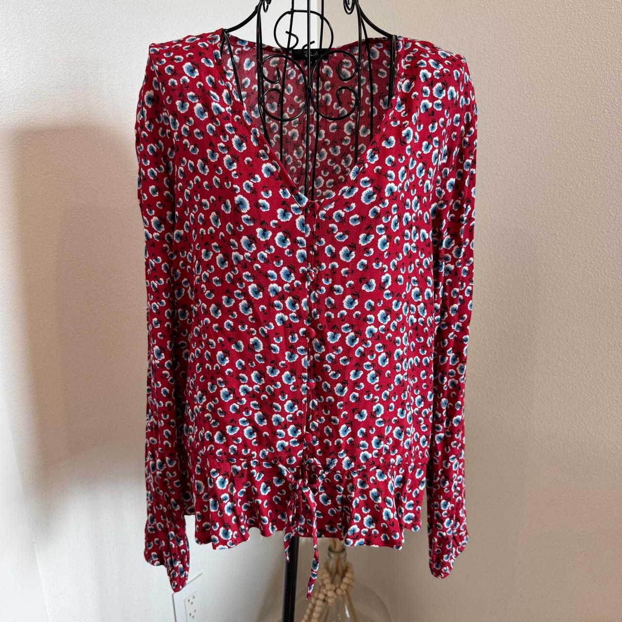 Rails Women's Blouse - Red/Blue - M – Rails Beaux… - image 1