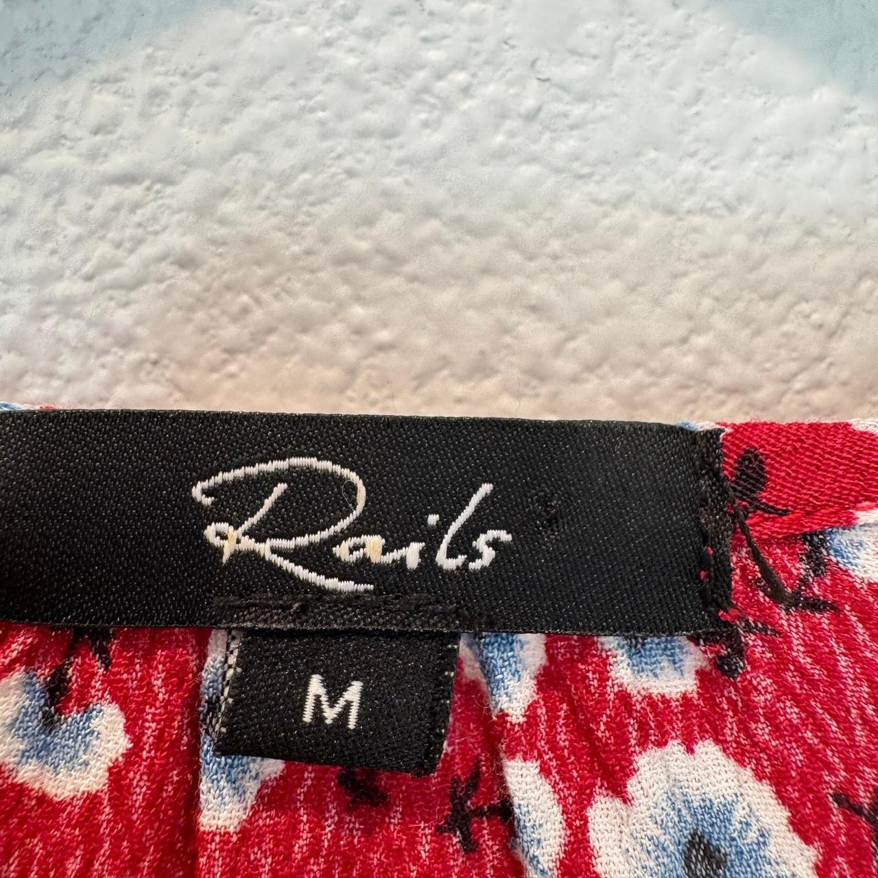 Rails Women's Blouse - Red/Blue - M – Rails Beaux… - image 5