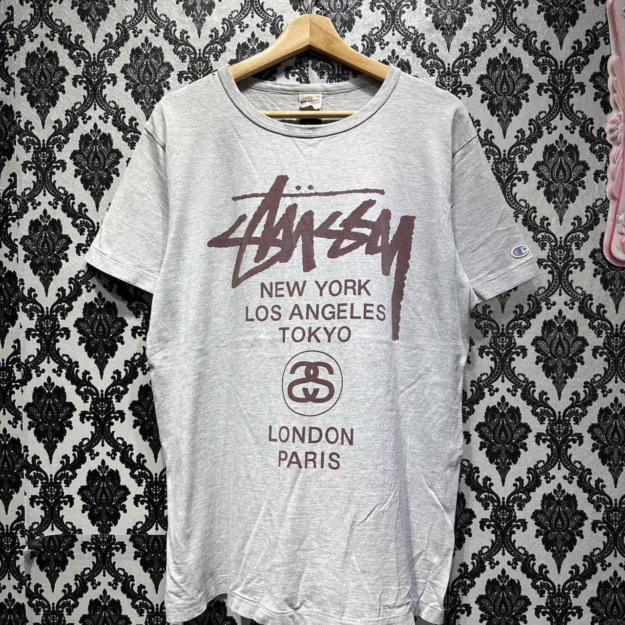 Stussy x sale champion t shirt