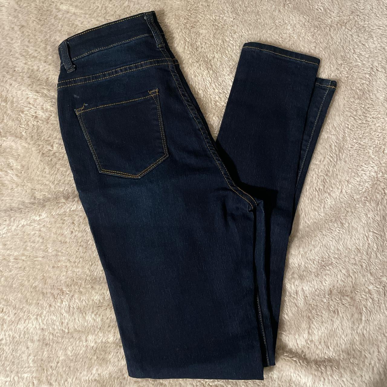 Fashion Nova Women's Navy and Blue Jeans | Depop