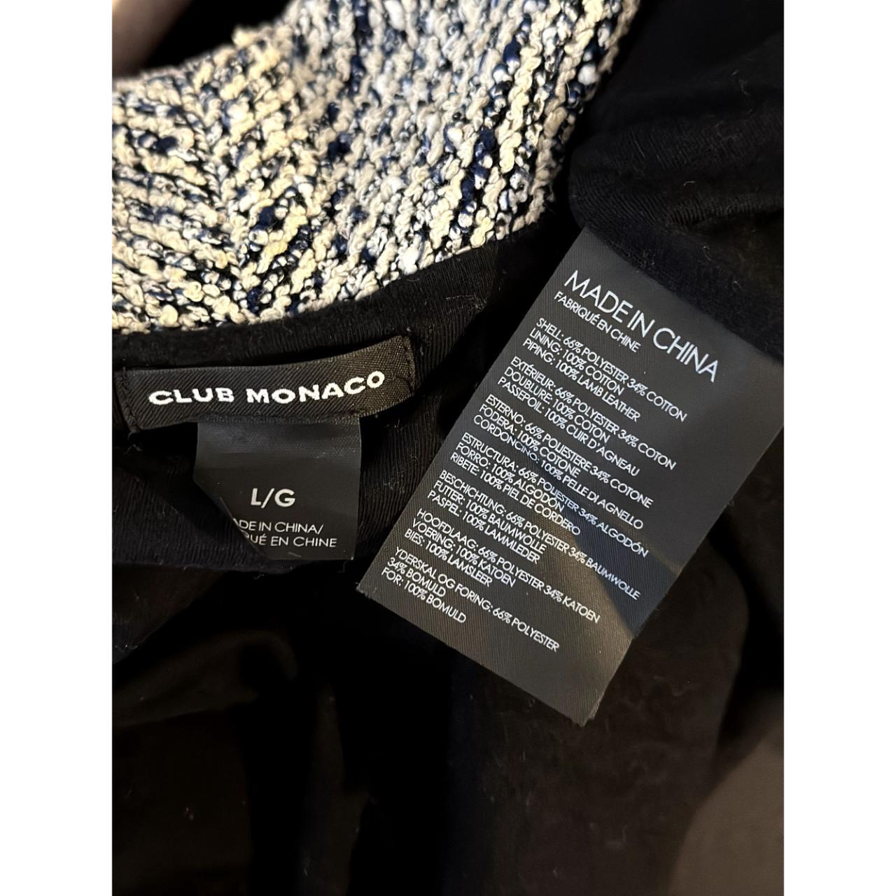 Club Monaco Jowdie Tweed Jacket Size L Depop