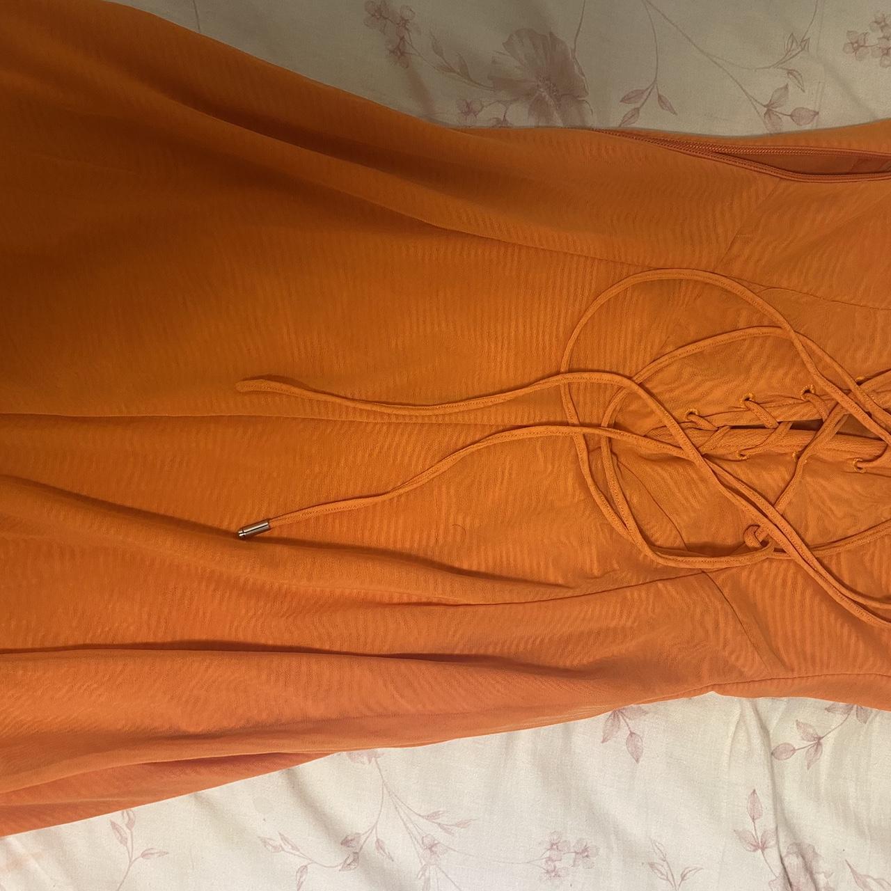 House Of CB Aiza Maxi Dress In Flame Orange