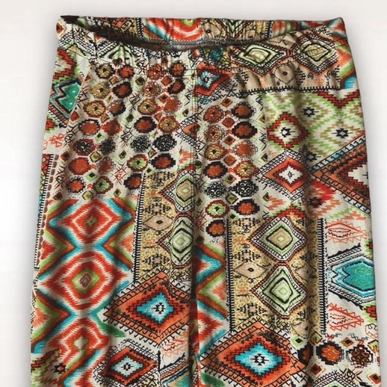 ShoSho Multi-Patterned Leggings Multicolored Size - Depop