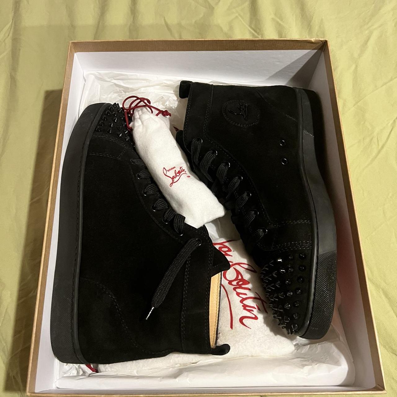 Christian louboutin best sale black trainers