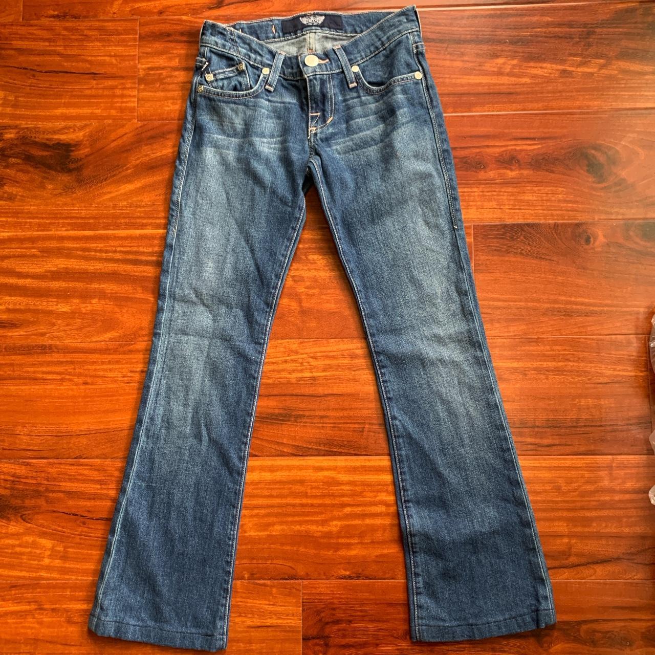 Rock And Republic Jeans -pink stitching -size 23... - Depop