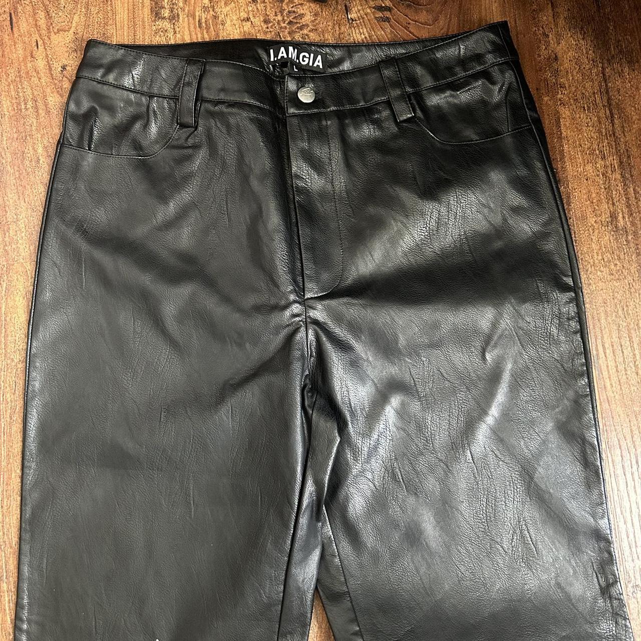 I Am Gia leather pants // never worn too long (5’2)... - Depop