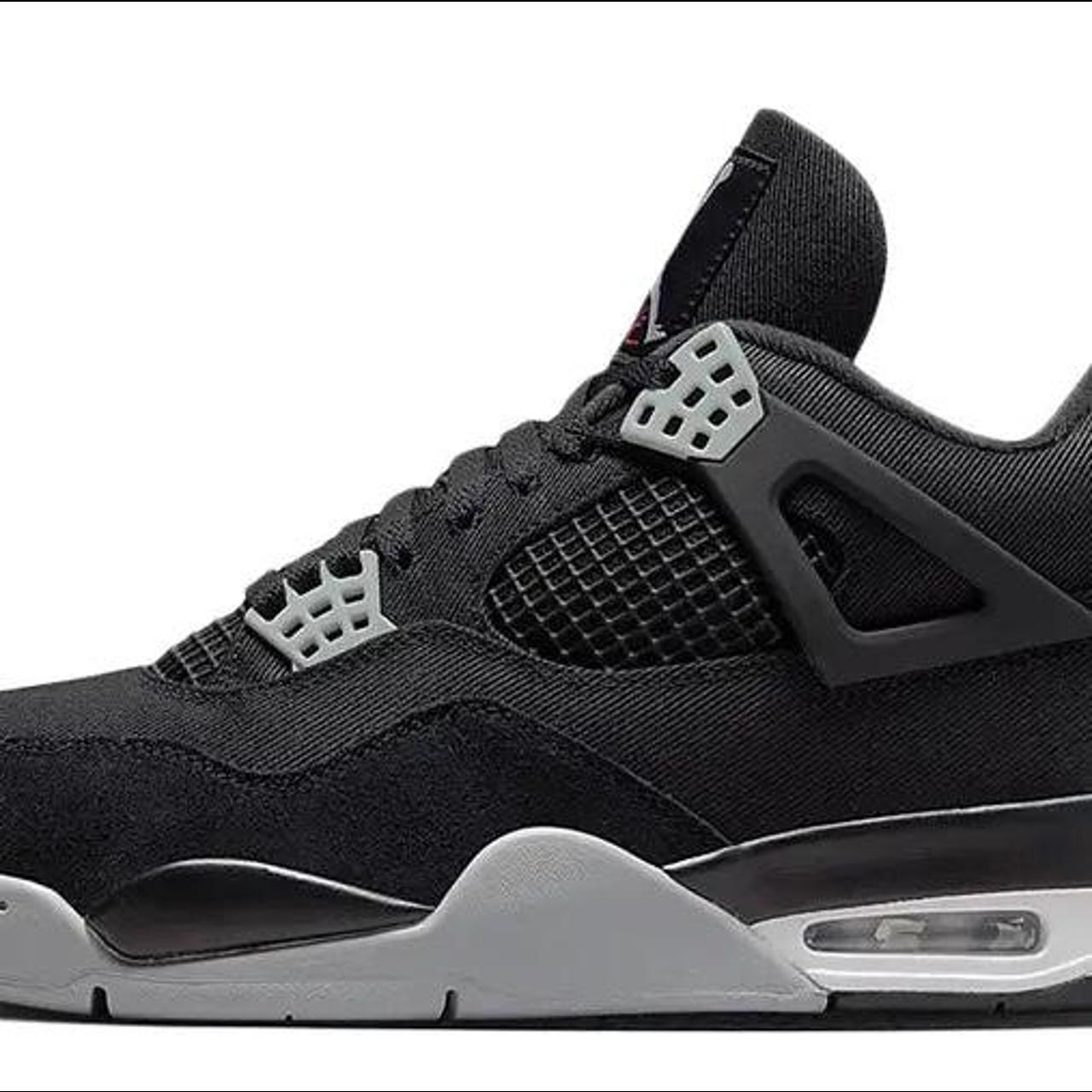 mens black jordan retro 4