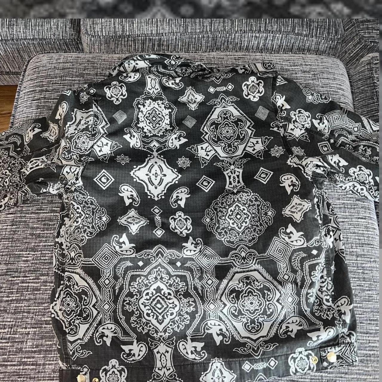 Black Bandana Print Puffer Carhartt Bandana Puffer Jacket Carhartt