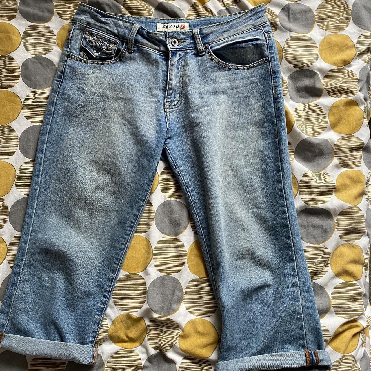 “Seyoo fashion” three quarter length jorts... - Depop