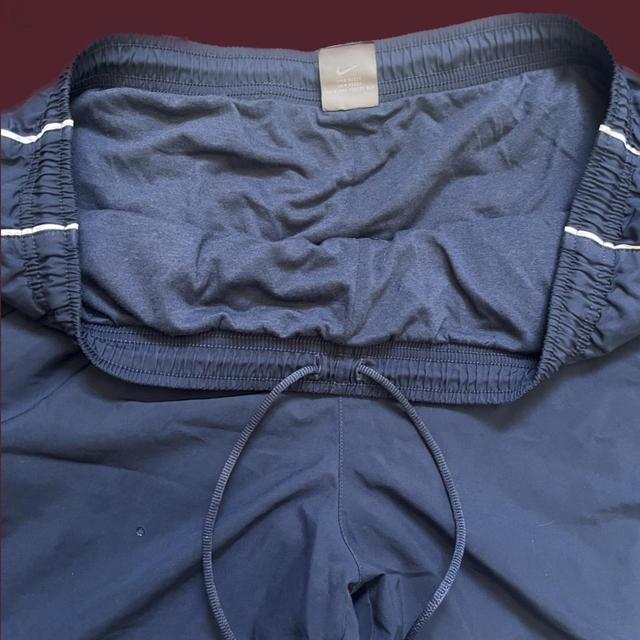 Vintage Nike navy blue parachute pants size men XL - Depop