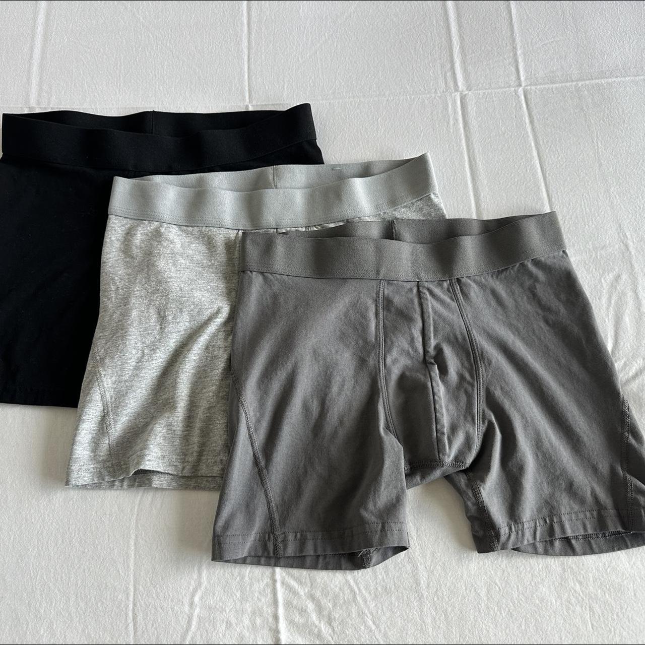 H&M Men's Black and Grey Boxers-and-briefs