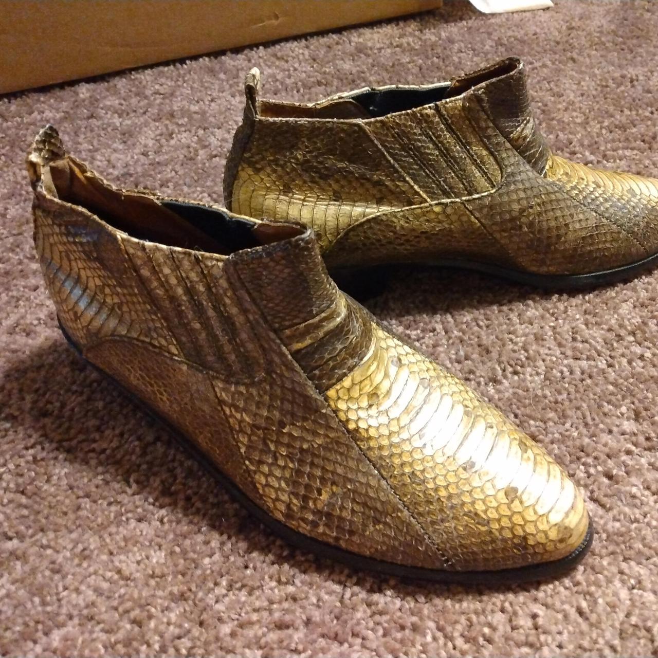 Stacy adams outlet snakeskin boots