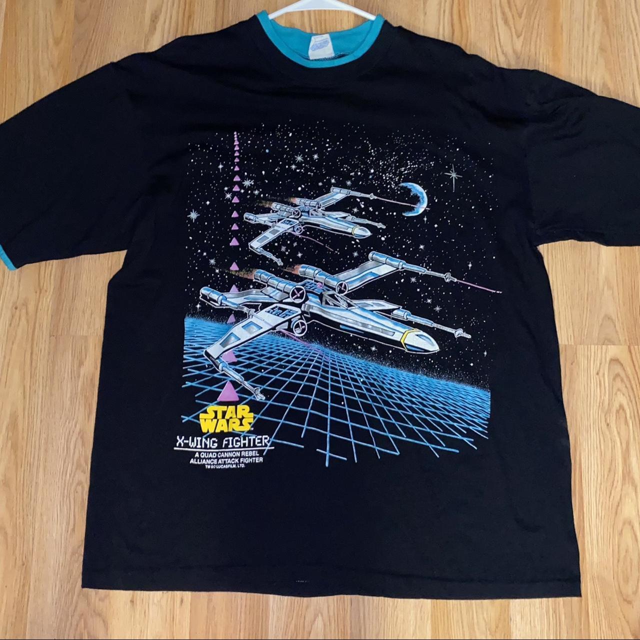 1990s Star Wars x-wing fighter Disney shirt , size... - Depop