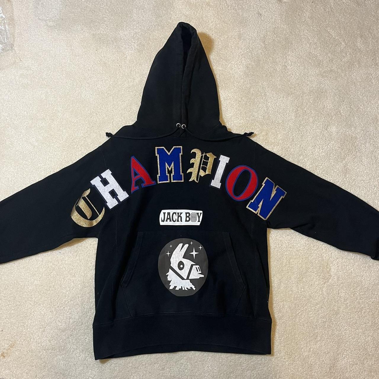 Champion x Jackboys x Fortnite reverse weave. Depop