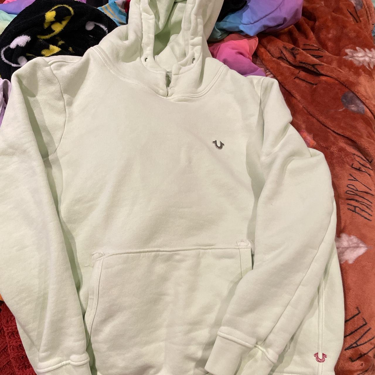 true religion hoodie thrifted size small hoodie... Depop