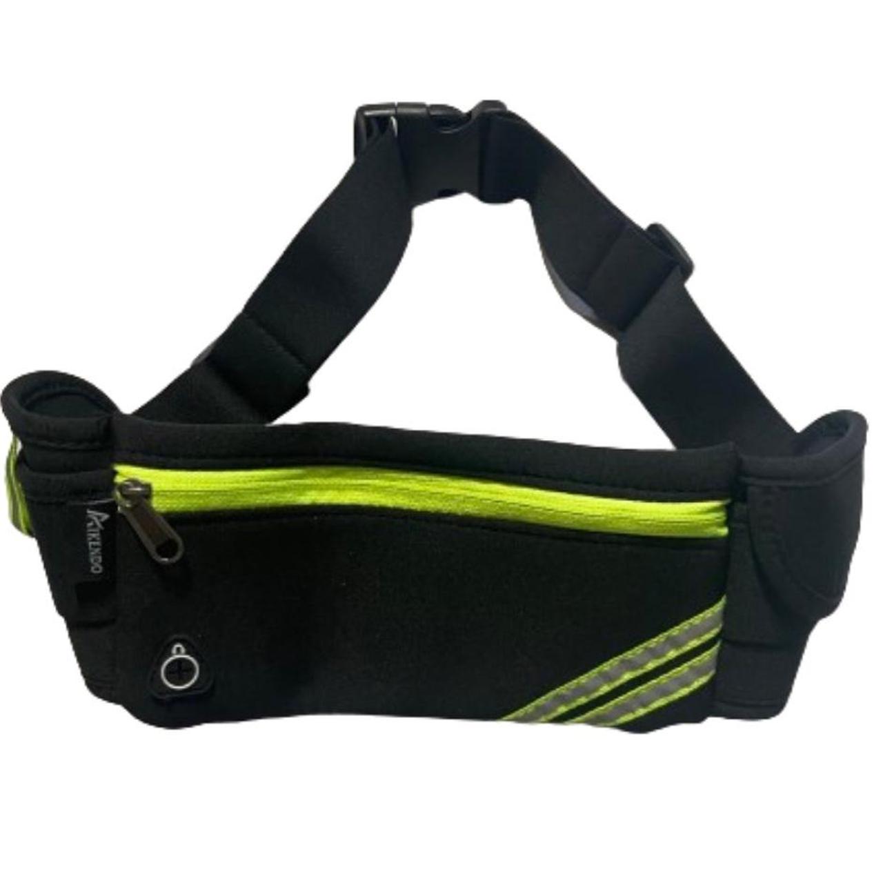 Neon/black fanny pack perfect for raves, hikes, or... - Depop