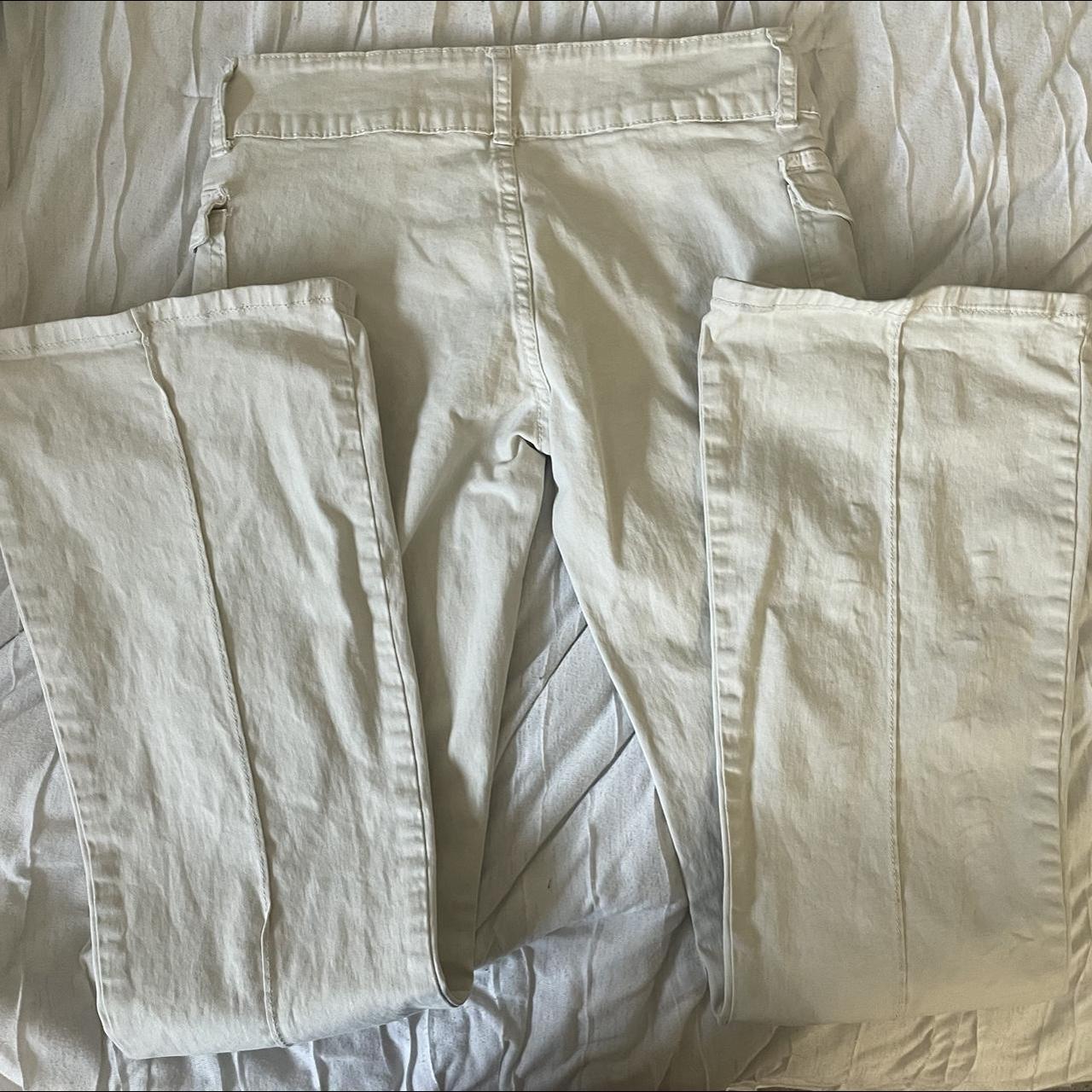 Brandy melville agatha pants in ivory very lightly... Depop