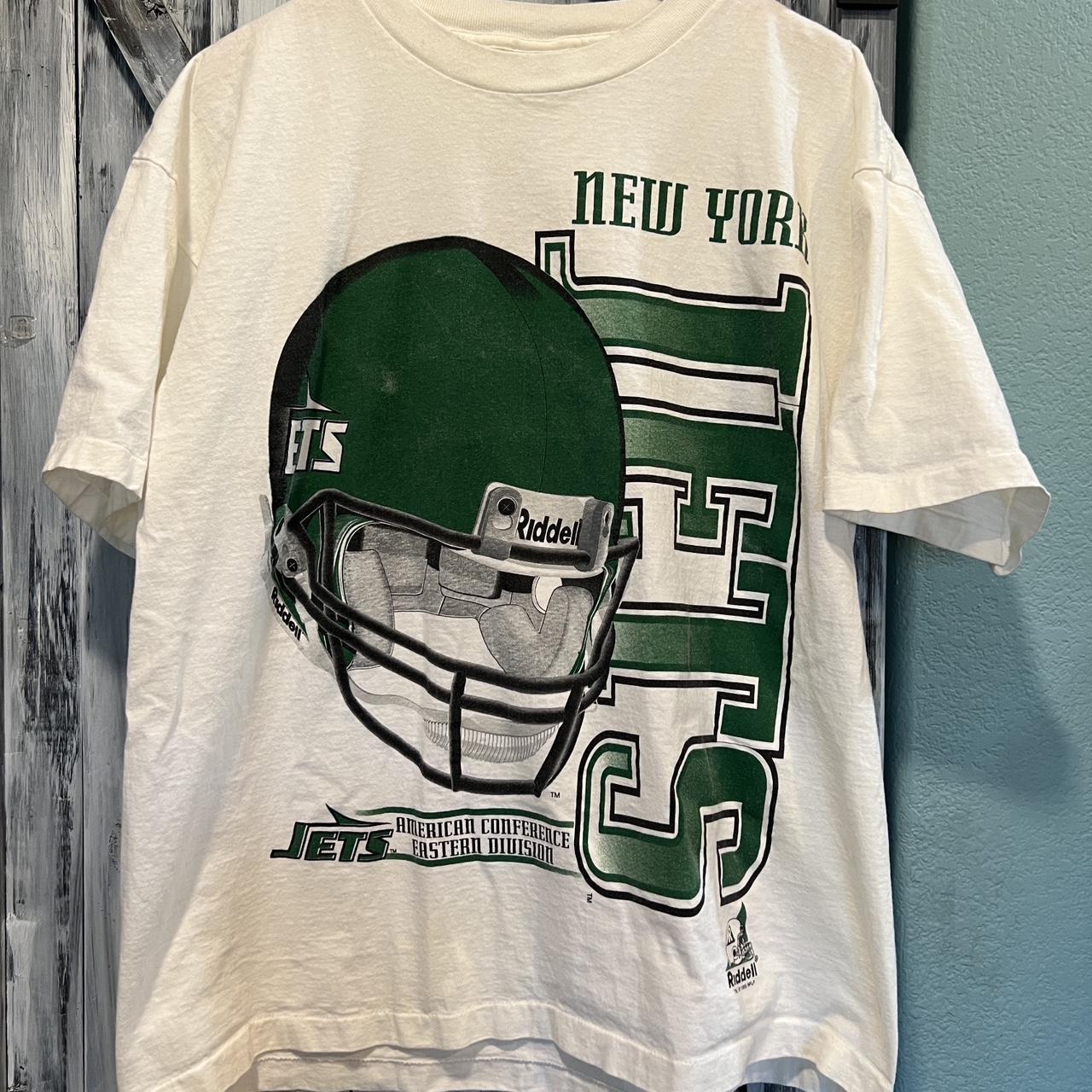 Vintage New York Jets All Over Print T-shirt 90s NFL Football