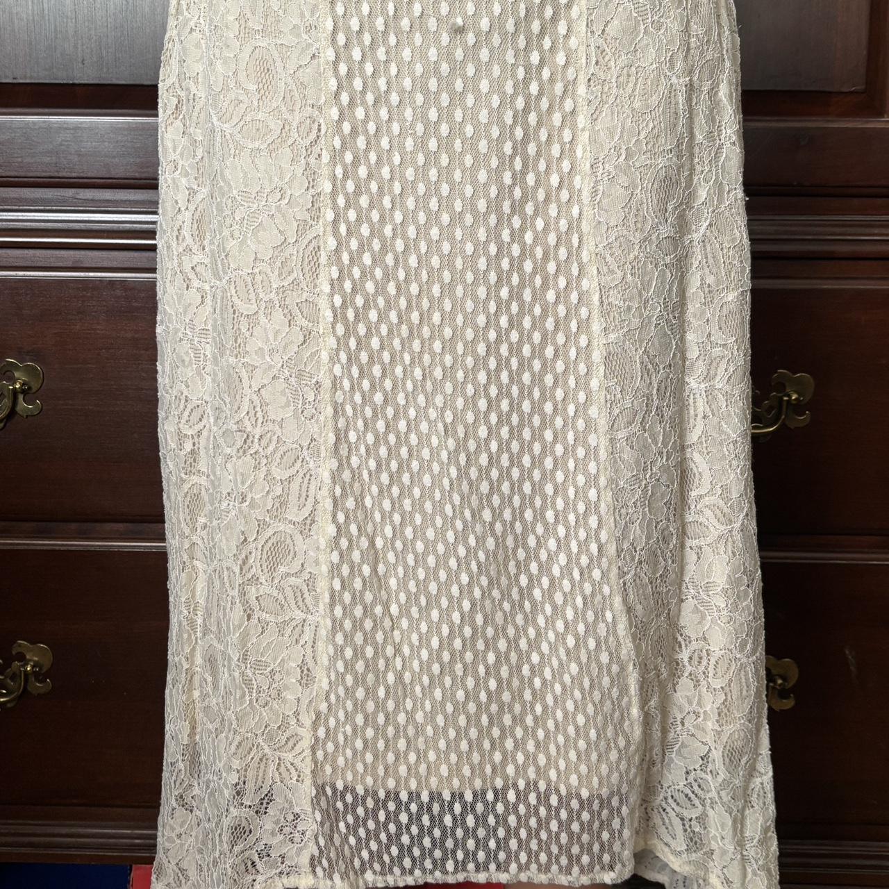 Preloved Women's Skirt - White/Multi - S – White … - image 3