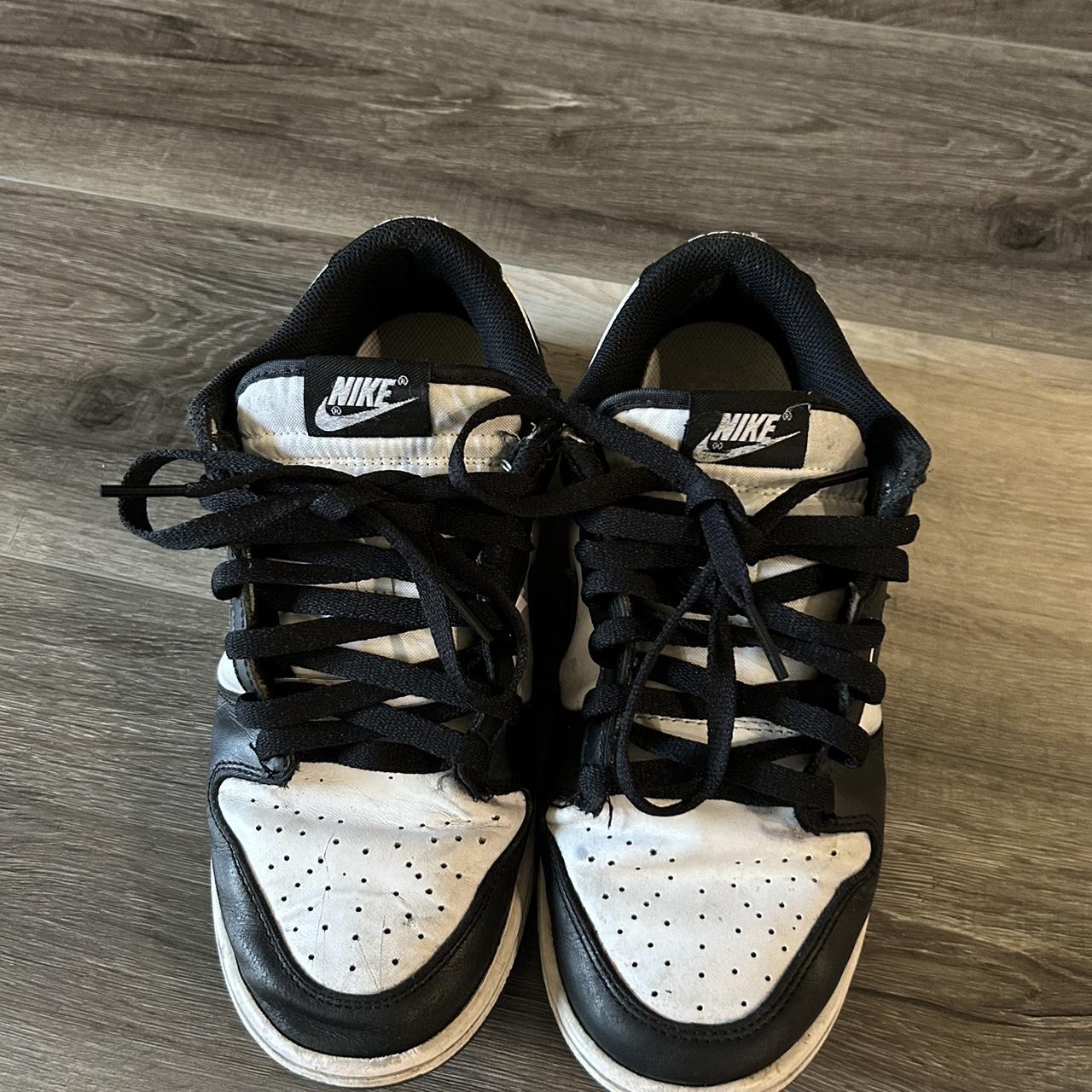 nike dunk low panda kids size 12