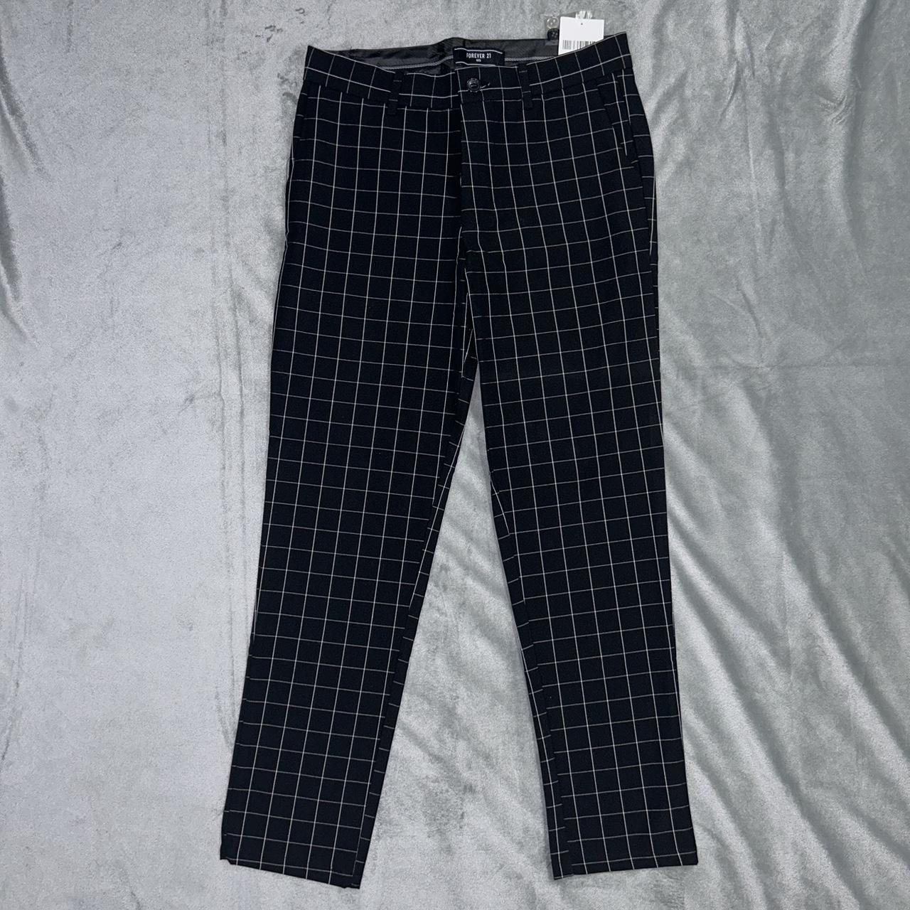 Black and white striped dress pants brand new... - Depop