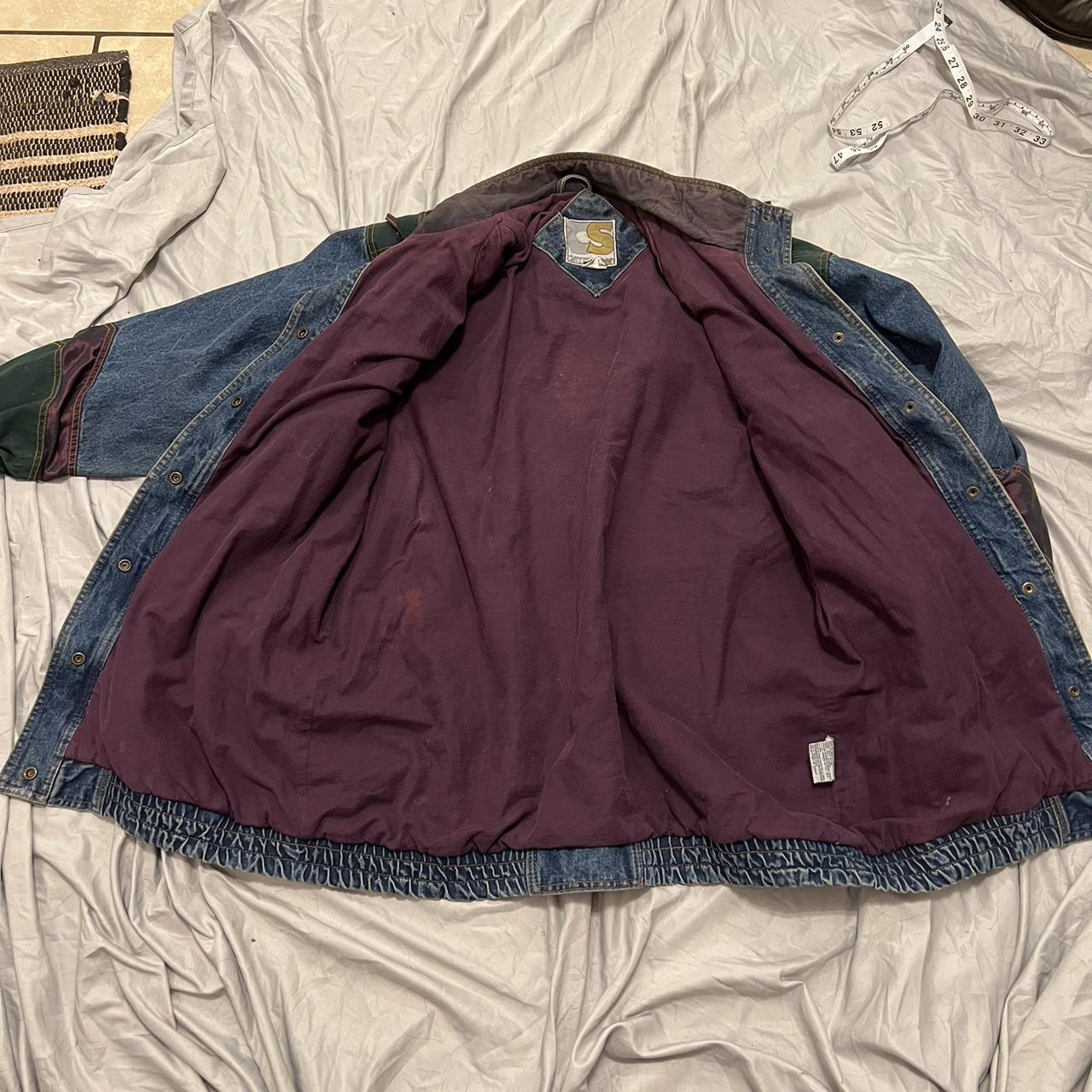 Current Seen Women's Navy and Burgundy Jacket (5)