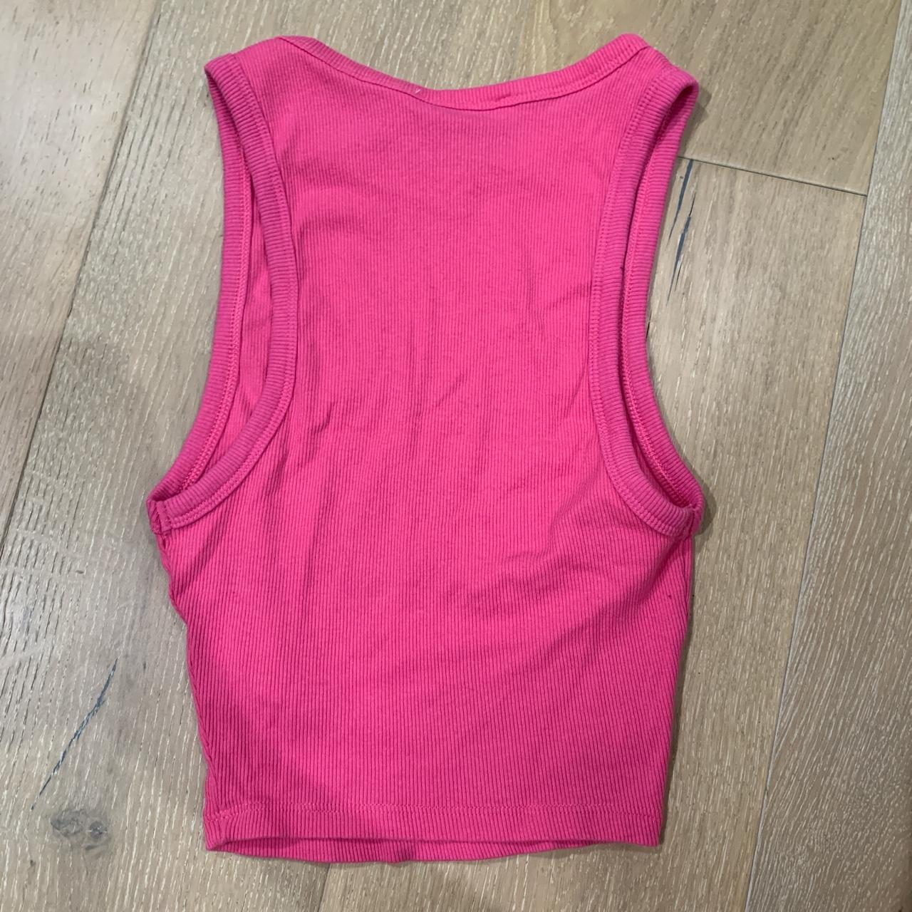 💖🎀🎟️🌸 Zara ribbed tank in Barbie pink #barbie #tank... - Depop