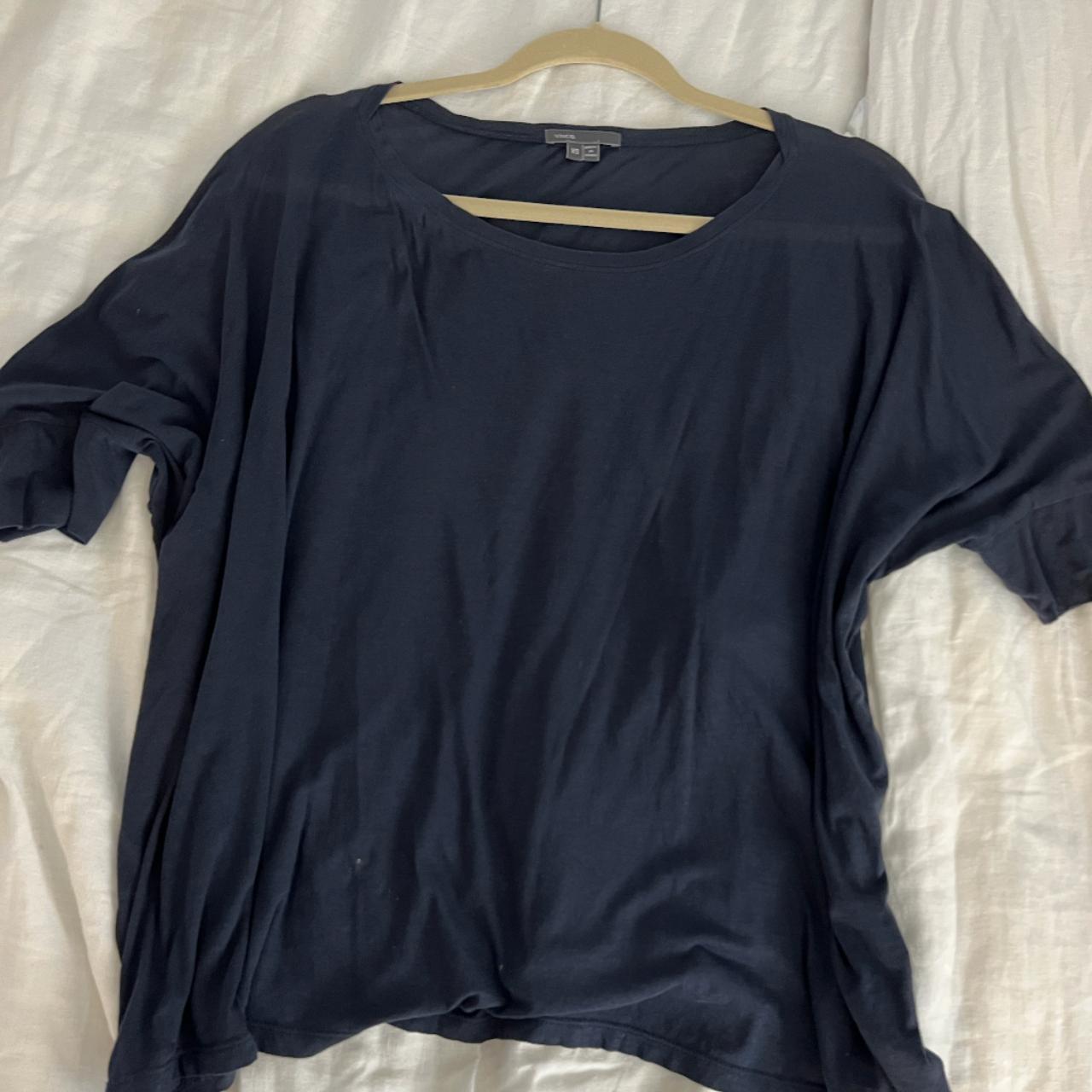 vince women's white t shirt